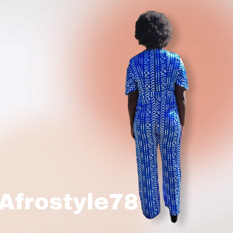 Combinaison imprimée africaine, combinaison