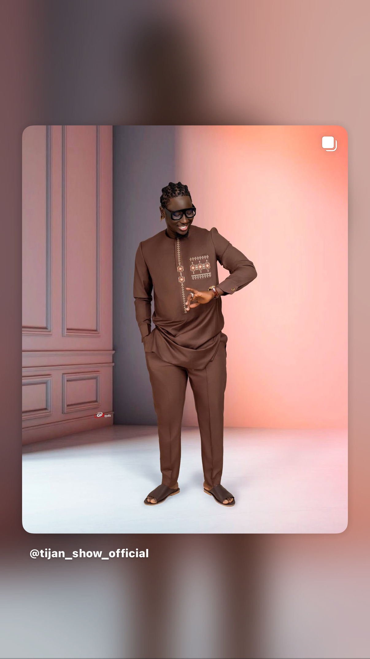 Ensemble Traditionnel Moderne – Marron Chocolat